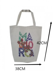 Customized Logo Eco Friendly Oversize Large Grocery Cotton Canvas Beach Gift Shopping Tote Bag