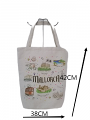 Customized Logo Eco Friendly Oversize Large Grocery Cotton Canvas Beach Gift Shopping Tote Bag