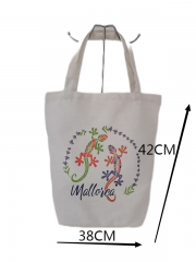 Customized Logo Eco Friendly Oversize Large Grocery Cotton Canvas Beach Gift Shopping Tote Bag