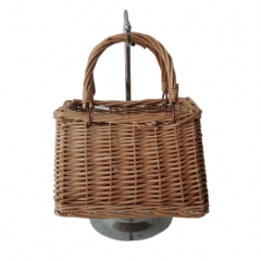 New Style Eco Friendly Plant Basket Flower Pot with Handles Flower Garden Decoration Straw Bag With Handle