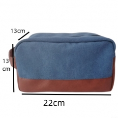 Wholesale Eco Friendly Custom Colors Material Travel Portable Simple Zipper Canvas Make up Bag