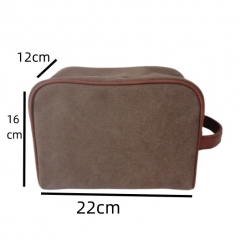 Customizable pattern Pencilo Pocket Large Capacity Travel Portable Toiletry Bag Cotton Canvas Make up Bag