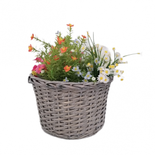 High Quality round seagrass Woven Baskets plant pots for garden planting flower basket pot straw basket for plants