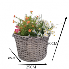 High Quality round seagrass Woven Baskets plant pots for garden planting flower basket pot straw basket for plants