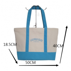 Large Personalized Cotton Canvas Tote Bag Reusable Custom Tote Shopping Bags Cotton Canvas Bag