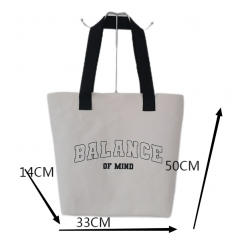 Large Personalized Cotton Canvas Tote Bag Reusable Custom Tote Shopping Bags Cotton Canvas Bag