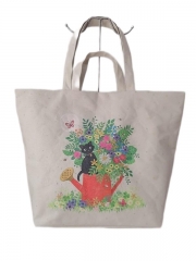 Custom Top Quality Canvas Cotton Tote Shopping Bag Calico Shopper Bags With Logo Printed