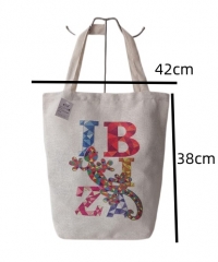 Customizable Printing Simple Fashion Large Capacity Shopping Gifts Tote Recycling Reusable Handbag Cotton Canvas Bag