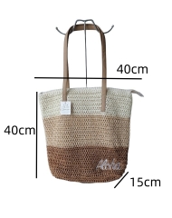 Wholesale Hot Selling High Quality Simple Women Large Summer Tote Straw Paper Beach Bag