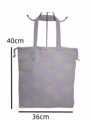 Eco Friendly Women Custom Pattern Color Logo Durable Tote Shopping Gift Pull Rope Handbag Canvas Cotton Drawstring Bag