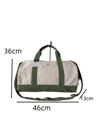 Wholesale Custom Pattern Zipper Tote Fitness Room Sports Crossbody Sling Bag Durable Large Capacity Canvas Cotton Shoulder Bags