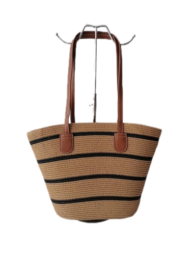 wholesale summer woman crochet letter straw paper handbag shoulder women tote beach bags