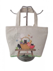 Place of Origin China Material:Cotton Product Name:High quality custom printed organic cotton canvas tote bag cotton bag Large Capacity shopping cotton bag Size:36*25*10 cm or customized Color Accept customized Pattern and Figure OEM/ODM are accepta