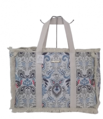 Wholesale Fashion Tote Eco Friendly High Quality Printing Large Capacity Zipper Handbag Recyclable Canvas Cotton Bag With Handle