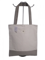 Custom Pattern Wholesale Eco Friendly Tote Reusable Large Capacity Handbag Shopping Zipper Cotton Canvas Shoulder Bags