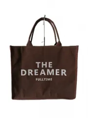 Ladies tote briefcase professional striped simple shoulder bag INS large capacity canvas bag