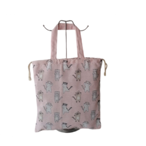 Hot Selling Customized Pattern Tote Durable Simple Shopping Handbag Drawstring Pull Rope Bag