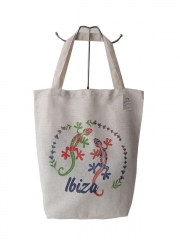 Customized Logo Eco Friendly Oversize Large Grocery Cotton Canvas Beach Gift Shopping Tote Bag