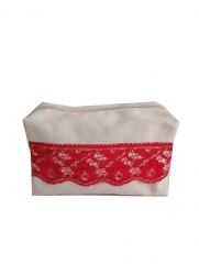 2025 best price high quality cotton canvas comestic bag , customized color handle bag