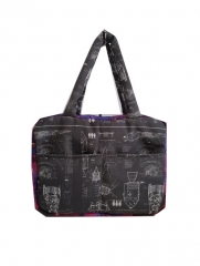 best price good design full color printing quilted bag , polyester quilted bag with lining