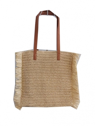 wholesale summer straw bag with lining, best price paper straw bag