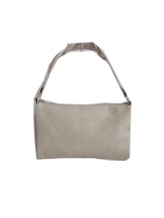 black color wholesale PU handle bag , customized design PU shoulder bag