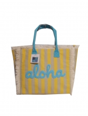 cotton canvas bag with embroidery logo, best price customized color beach tote bag