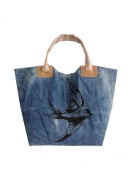 eco-friendly soft cotton shopping promotion bag, lady beach tote bag