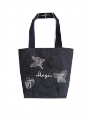 Large space customized design tote bags , canvas tote bags with zipper bags