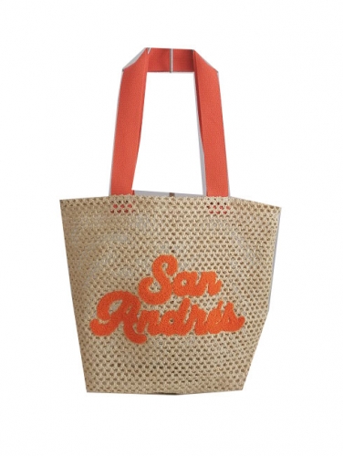 durable using high quality beach paper straw bag with embroidery logo, beach straw bag