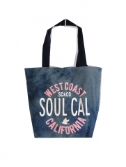 Large space customized design tote bags , canvas tote bags with zipper bags