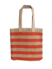 2025 large space fashion beach tote bag, customized color beach paper straw bag with lining
