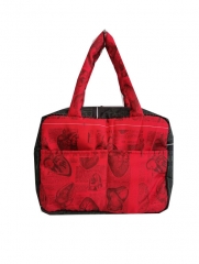 best price good design full color printing quilted bag , polyester quilted bag with lining