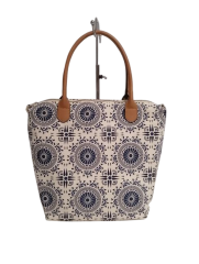 wholesale cotton shopping bag with PU handle durable using , customized full color printing