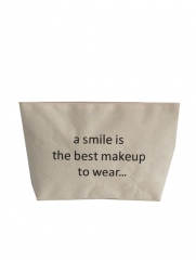 simple design good quality cotton comestic bag, best price comestic bag