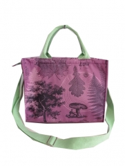 Best price canvas material shoulder bags, long handle embroidery logo shopping bag