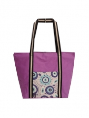 customized design wholesale cotton shopping bag with zipper, cotton canvas promotion bag