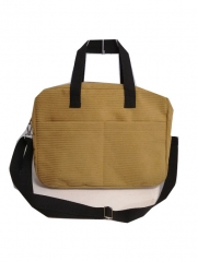 thick material laptop bag , large space canvas bag with large space