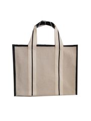 cotton canvas bag with large space, durable using canvas bag with lining