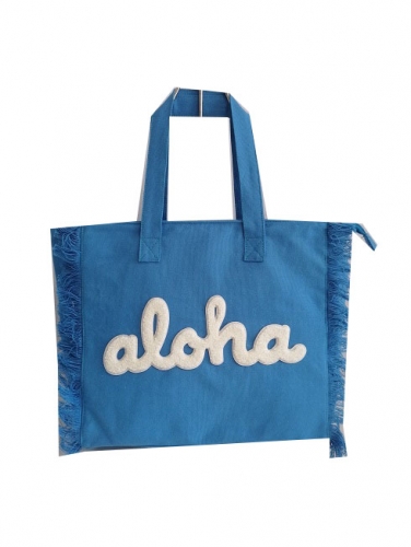 lady travel beach cotton canvas bag , cotton bag with embroidery logo