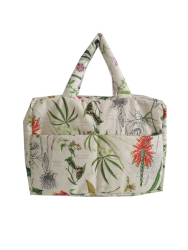 large space high quality quilted bag with customized design , full color printing quilted bag