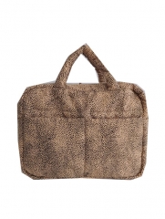 customized design polyester quilted bag with zipper , good quality quilted bag