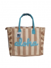 Large space customized design tote bags , canvas tote bags with zipper bags