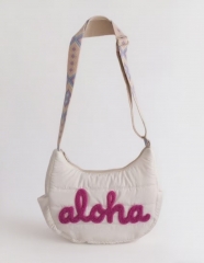 best price good design full color printing quilted bag , polyester quilted bag with lining