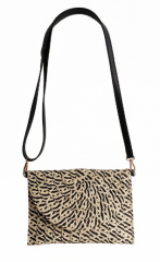 Handwoven Paper Raffia Shoulder Bag Raffia Women Clutch Straw Beach Tote Bag