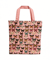 Butterfly Glitter Durable Cotton Canvas Bag, Hot-Selling Promotional Shopping Bag