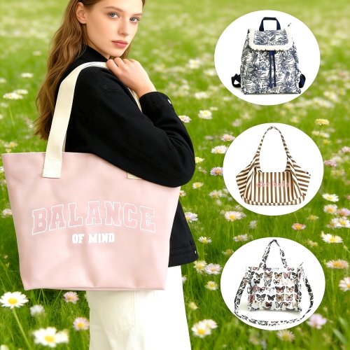 Thinkness Canvas Beach Bag Gym Bag Backpack