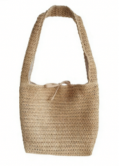 High quality lightweight woven straw totes, breathable mesh texture, durable for daily & beach use.