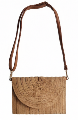 Handwoven Paper Raffia Shoulder Bag Raffia Women Clutch Straw Beach Tote Bag
