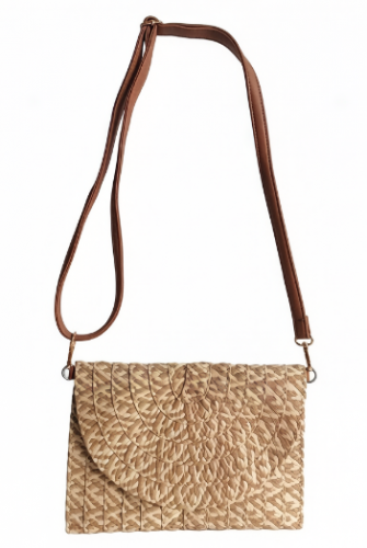 Handwoven Paper Raffia Shoulder Bag Raffia Women Clutch Straw Beach Tote Bag